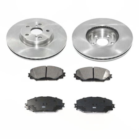 For 2019 Corolla Hatchback 2009-2019 Corolla Sedan Brake Pad and Rotor Kit Front
