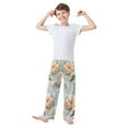 thumbnail image 2 of FORMRS Boys Pajama Pants with Pockets Size 9-10Y Kids Lounge Sleep Bottoms, Whimsical Rose, 2 of 8