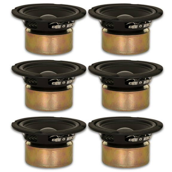 6 Goldwood Sound GW-5028/S Shielded 5.25" Woofers 130 Watt each 8ohm Replacement Speakers