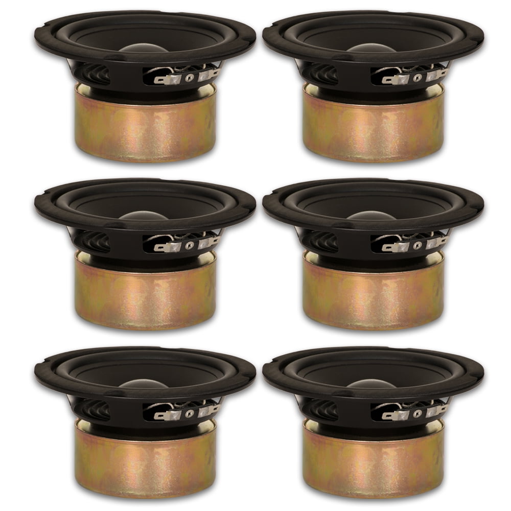6 Goldwood Sound GW-5028/S Shielded 5.25 Woofers 130 Watt each 8ohm Replacement Speakers