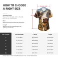 thumbnail image 4 of Honeii Countryside Flower Cow Print Women's Classic V-Neck T-Shirt,Womens Fashion Tops,Stylish Everyday Top for Women, Casual Summer Spring Outfits Clothes-Large, 4 of 5