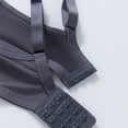 thumbnail image 6 of Half Bras for Women Strapless Womens T-Shirt Underwire Bra Push up Bras Full Cover Wireless Supportive Everyday Bralettes Dark Gray XL, 6 of 6