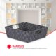 thumbnail image 5 of Contenedor De Almacenamiento Gris No Tejido Con Asas Abiertas De Home Basics | Organización Del Armario Esencial, 5 of 5