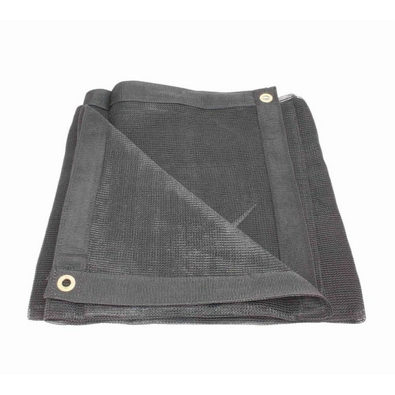 27' x 52' Black 70% Shade Mesh Tarp for Outdoor w/Grommets - 6 Oz Extra Durable Heavy Duty Mesh Tarps for Dump Truck, Rolloff Trucks - Mesh Shade Net Cloth for Sun, Plant, Patio