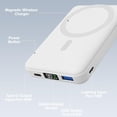 thumbnail image 2 of Biwat Magnetic Power Bank, for MagSafe Charger Portable 10000mAh Battery Pack PD 22.5W Fast Charging, Foldable Wireless Power Bank with USB-C LED Display for iPhone 17/16/15/14/13/12 Series, 2 of 4