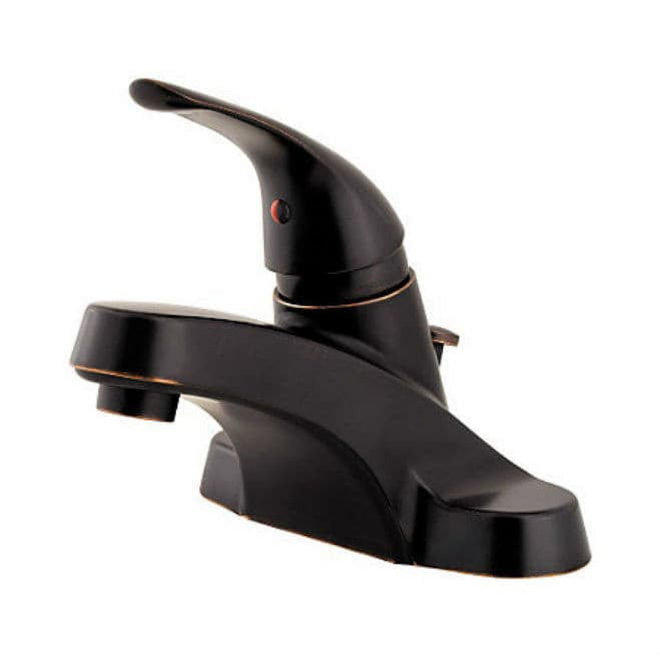 Pfirst Series Single Control 4" Centerset Bathroom Faucet in Tuscan Bronze