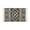 Scandinavian Black, variant on Chenille Stripe French Blue Printed Hand-Loomed Shag Rug 2x3 Ft