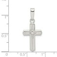 thumbnail image 5 of 925 Sterling Silver Polished Cross Shaped Pendant, 5 of 5