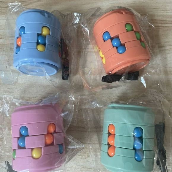 Cubo de Rubik fácil de tirar, giroscopio mágico con punta de dedo, bola giratoria de descompresión, botella de Coca-Cola, juguete de rompecabezas para niños