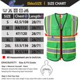thumbnail image 2 of Chaleco de seguridad Ekksafety EK175 verde de malla ANSI de 5 bolsillos, 2 of 6