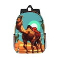 thumbnail image 1 of Easygdp Cool Camel Oasis Vibes Mochila Ligera de 15 Pulgadas para Estudiantes, Mochila Cómoda para la Escuela y Viajes, Correas Ajustables, 1 of 6