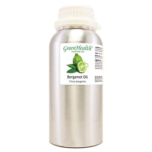 Bergamot Essential Oil - 16 fl oz 473 ml Aluminum Bottle w/Plug Cap - 100% Pure Essential Oil - GreenHealth