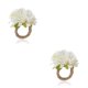 thumbnail image 1 of Servilletero de flores artificiales Advancent 6 Piezas Lino Blanco, 1 of 6