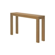 Plank+Beam 56 Modern Console Table, Solid Wood Narrow Entryway Table, Pecan
