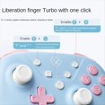 thumbnail image 2 of para Switch Bluetooth Gamepad 3 Modos Vibración Somatosensorial Manejar Color Caramelo Amarillo, 2 of 5