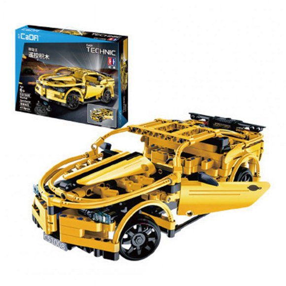 421pcs DIY Remote Control Building Block Puzzle Assembling Electric Sports Car Puzzle Toy C51008 Hornet 419pcs