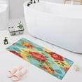 thumbnail image 3 of WOBOGO Vintage Rose Quilt Chart Carpet 39x20in Kitchen Bathroom Plush Absorbent Non-Slip Floor Mat, 3 of 8