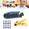 thumbnail image 2 of Motor Genic F-Type Coaxial Compression Tool Coax Cable Crimper Kit Adjustable RG6 RG59 RG11, 2 of 13