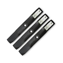 Terre Products, 3 Pack Medium Lift Lawn Mower Blades, 54 Inch Deck, Compatible with John Deere. Replacement for Part Numbers GX21380, GY20684