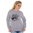 thumbnail image 3 of Popeye Sketch Old School Tattoo Style Sweatshirt for Men or Women Brisco Brands L, 3 of 6