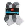thumbnail image 2 of Hanes Mens X-Temp Cushioned with Arch & Vent Ankle Socks, 12 Pack, 2 of 5
