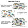 thumbnail image 5 of ALAZA Watercolor Ladybugs Leaves Windshield Sun Shade Car Foldable Sun Visor Block UV Rays Protector 53"x23.5", 5 of 8