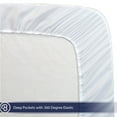 thumbnail image 4 of Fitted Sheet + Pillowcase Set, Microfiber, Wrinkle Resistant, King, White, 4 of 8