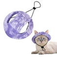 thumbnail image 2 of Summer Dog Bucket Hat Pet Sun Visor Cap Adjustable Outdoor Sunshade Hat with Ear Holes for Small Medium Dogs Cats M, 2 of 4