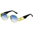 thumbnail image 3 of Flawless Oval Retro Art Nouveau Vintage Style Metal Frame Sunglasses, 3 of 6
