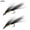 Black, variant on Blarkrus 2 Pack Fishing Lures 2pcs Fly, Deceiver Fly Pattern with Fly Design, for Saltwater Fly Fishing for Tarpon and Dogfish, Black