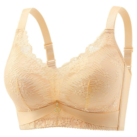 Pejock Women's Backless Push Up Bra, Seamless Plunge U-Back Adhesive Lift Support for Strapless Outfits
