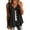 Black, variant on Tqcoqu Button Down Shirts for Women 3/4 Sleeve & Sleeveless Solid Cotton Linen Hollow Out Casual Lightweight Tops,Black Women's S-XXXL