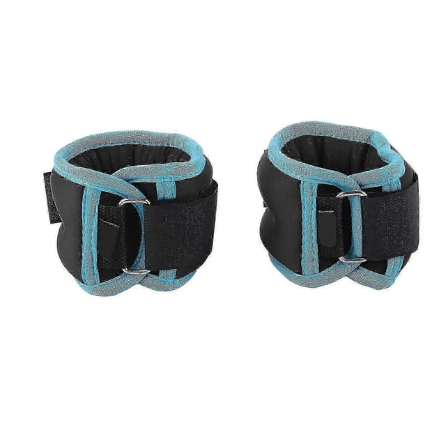 Pesas ajustables para tobillos para entrenamiento de fuerza, 500 g el par, aptas para correr y caminar, azul y negro.