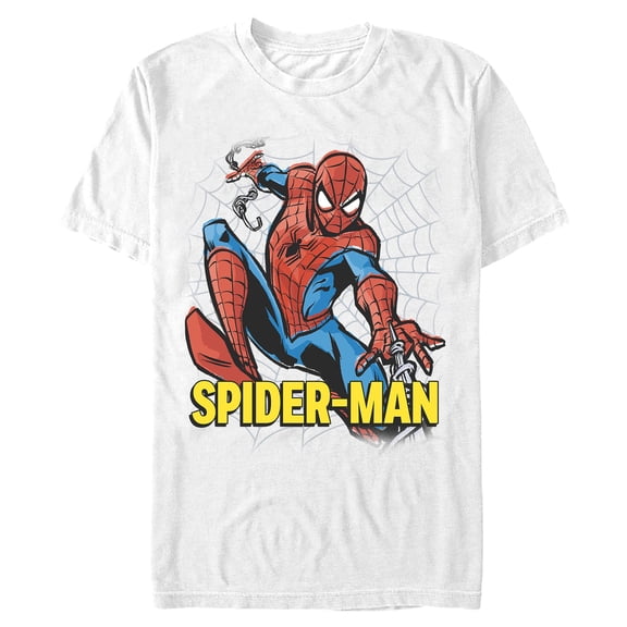 Mens Marvel: Spider-Man Web Shooter Sketch Pose T Shirt