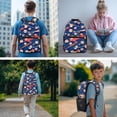 thumbnail image 2 of Jeiento Splatter Baseball Backpack and Lunch Box Set for Kids Boys 4 Piece Elementary School 17 Inch Backpack with Lunch Bag, Pencil Case, Bookmark for School Supplies, 2 of 7