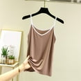 thumbnail image 4 of Inverlee Women's Petite Tank Tops Dressy Casual Sleeveless Spaghetti Strap Blouse Trendy Solid V Neck Cami Shirts, 4 of 4
