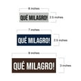 thumbnail image 5 of Signs ByLITA Basic Que milagro! Sign (Black) - Medium, 5 of 6