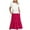 Hot Pink summer dresses, variant on pimelu Dresses for Women Dresses for Women 2024 Pleated Swing Loose A Line Beach Long Dress with Pocket Summer Elegant Color Patchwork Short Sleeve Round Neck Ladies Maxi Dress