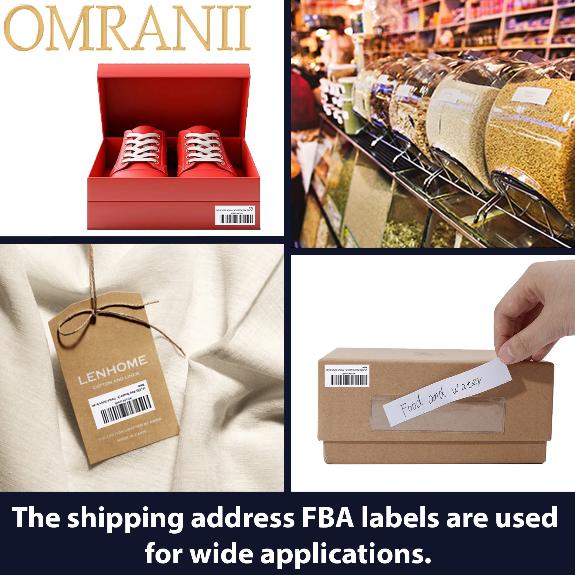 Labels 1" X 2-5/8" Shipping Address FBA Labels for Laser and Inkjet Printers 5,000 Labels