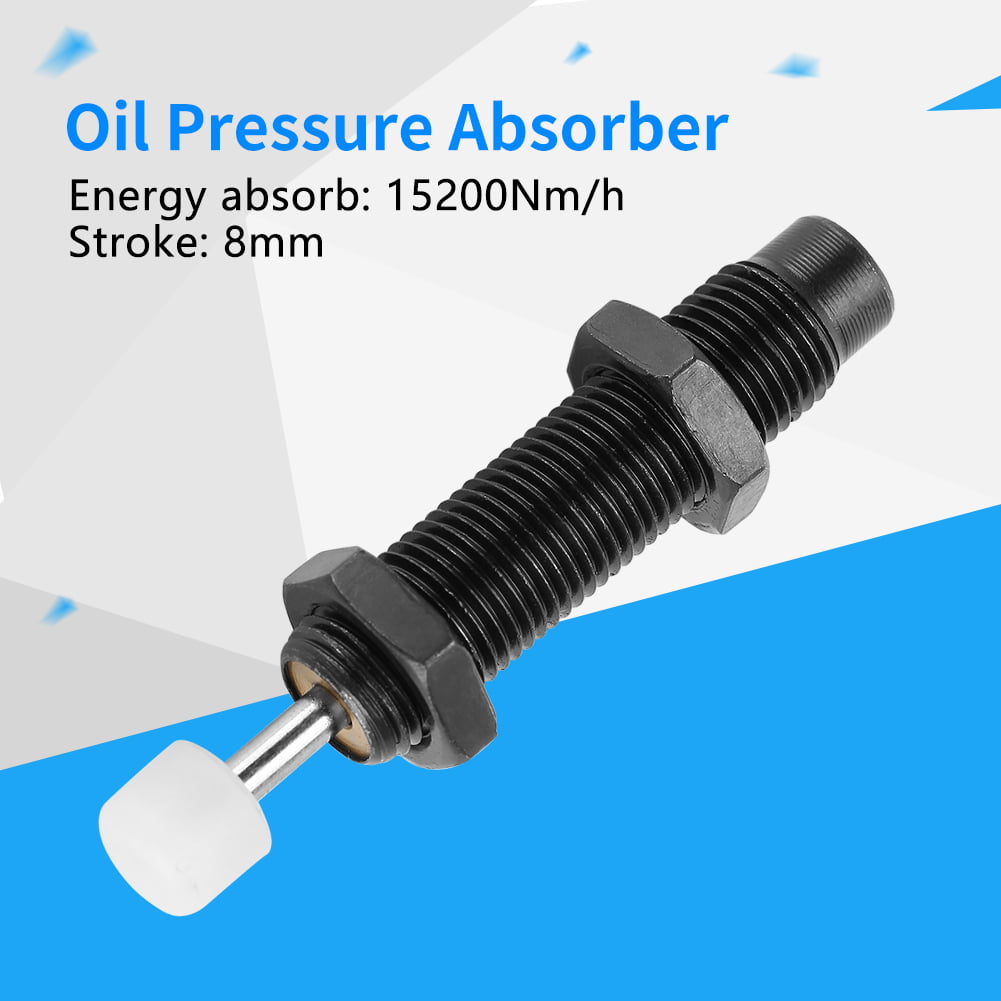 AC1008-2 M10 x 8mm Stroke Miniature Shock Absorber for Pneumatic Air Cylinder 