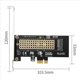 thumbnail image 4 of 2X Tarjeta Vertical M2 NVME Tarjeta Vertical M2 NVME una Pcie X1 Tarjeta de ExpansióN de Unidad de Estado SóLido M2 Sin Controlador para WIN10, 4 of 5