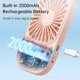 thumbnail image 5 of Handheld Fan Mini Fan, Portable Small Fan with Stand, USB Rechargeable Eyelash Fan, 3 Speeds, Makeup Fan Eyelash Fan for Office Outdoor Travel - Pink, 5 of 5