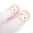 thumbnail image 6 of AnuirheiH Newborn Baby Girls Cartoon Bunny Pattern Shoes Soft First Walking Shoes, 6 of 9