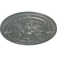 thumbnail image 3 of Ekena Millwork 26"OD x 3"P Vincent Ceiling Medallion (Fits Canopies up to 6"), Hand-Painted Platinum, 3 of 5