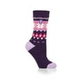 thumbnail image 6 of Women's Heat Holders Lite Melissa Fairisle Crew Socks Color: Light Gray Cream Size: N/A, 6 of 6