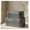 Gray, variant on Decorative Storage Boxes with Lids Set of 2 Fluted Photo Organizer Bins Sage Green PU Leather Document Jewelry Cable Organizer for Home Office Desk Shelf