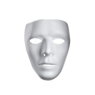 blank male drama mask jabberwockies mask blank male mask 10475 (white-)