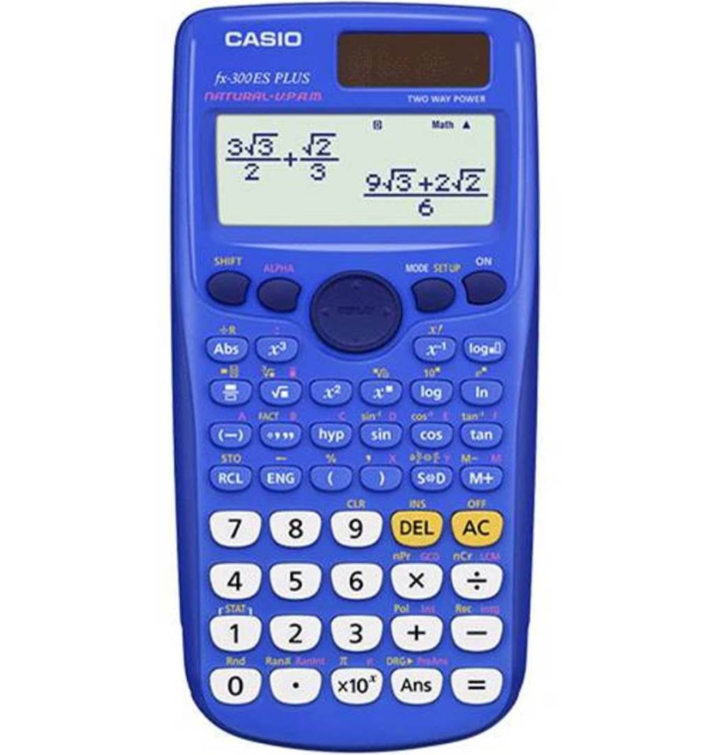 druiven probleem Omhoog Casio FX-300ESPLUS Scientific Calculator, Natural Textbook Display, Blue -  Walmart.com