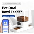 thumbnail image 6 of 5G WiFi Automatic Feeder, Large Capacity 6L Timed Dry Food Dispenser for Cats and Dogs, APP Control & Anti-Clog Design for Multiple Pets, 6 of 7