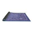 thumbnail image 2 of Ahgly Company Indoor Round Abstract Blue Modern Area Rugs, 7' Round, 2 of 4